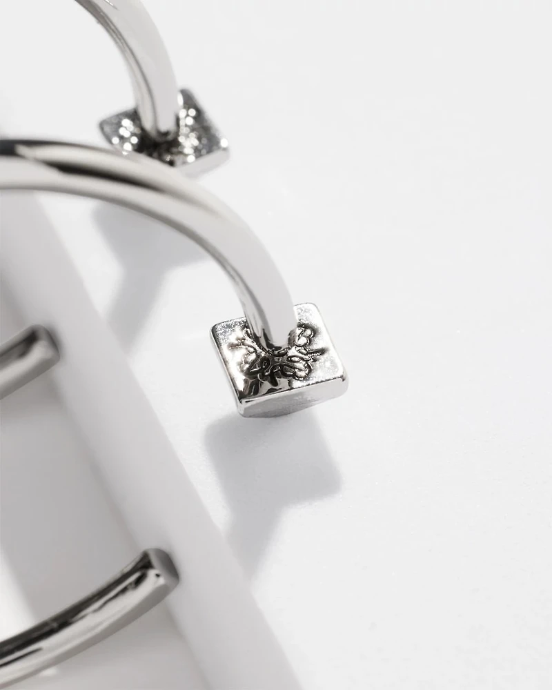 Silver Hoop Earrings