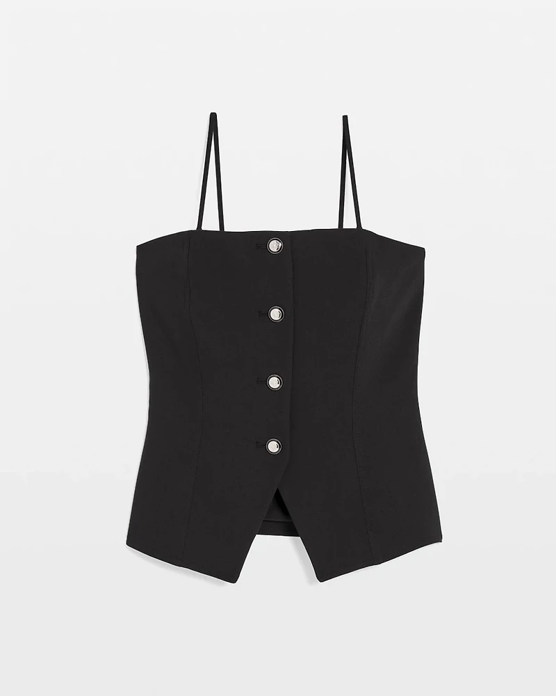 Petite Buttoned Bustier