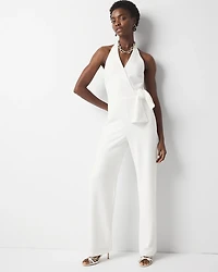 Tie Waist Halter Jumpsuit