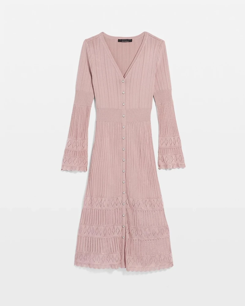 Button-Down Sweater Dress