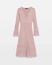 Button-Down Sweater Dress