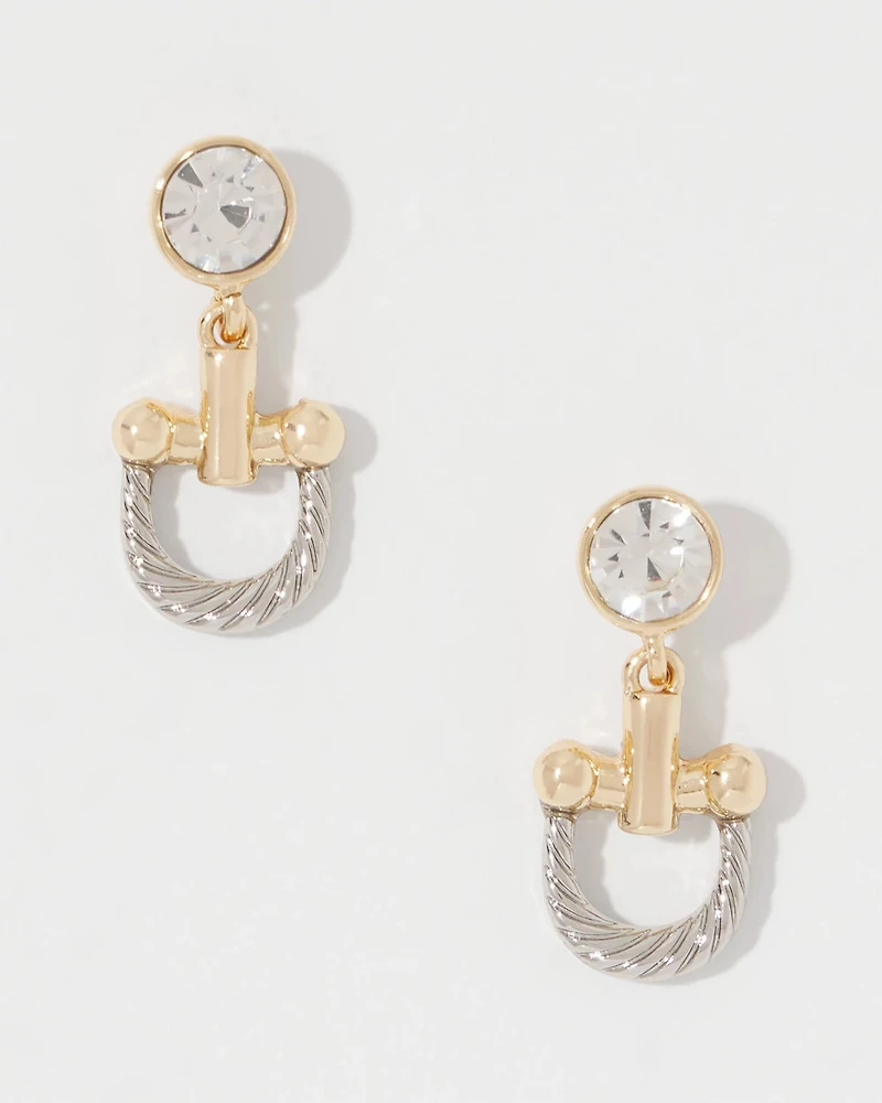 Horsebit Drop Earrings