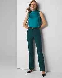 Petite Slim Flare Woven Pants