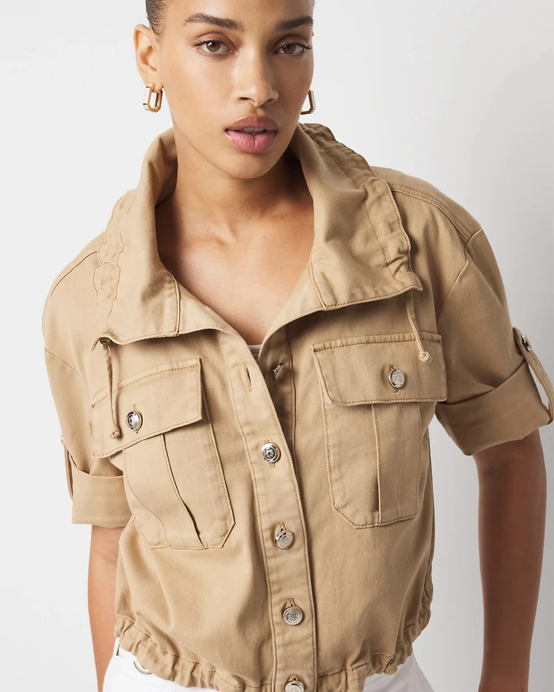 Short-Sleeve Pret Relaxed Utility Jacket