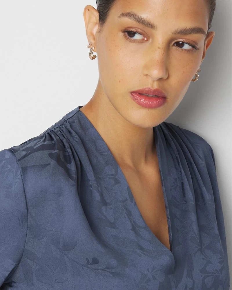 Pleated Shoulder Blouse