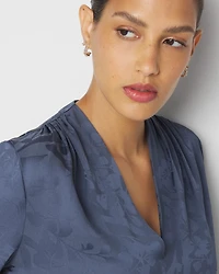 Pleated Shoulder Blouse