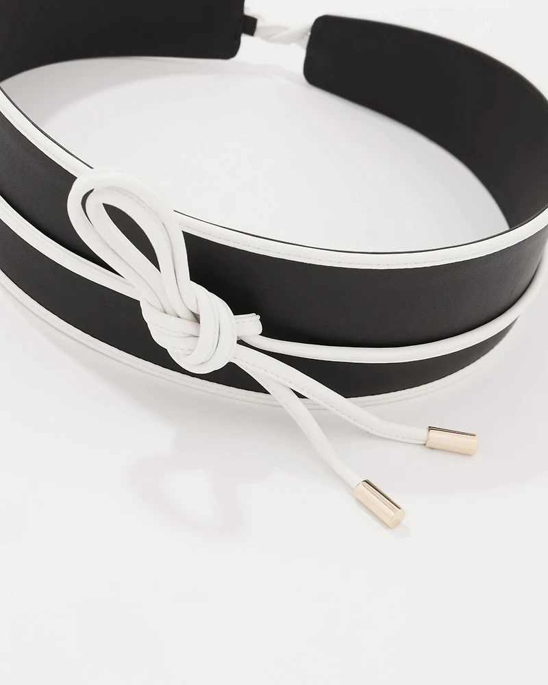 Contrast Obi Belt