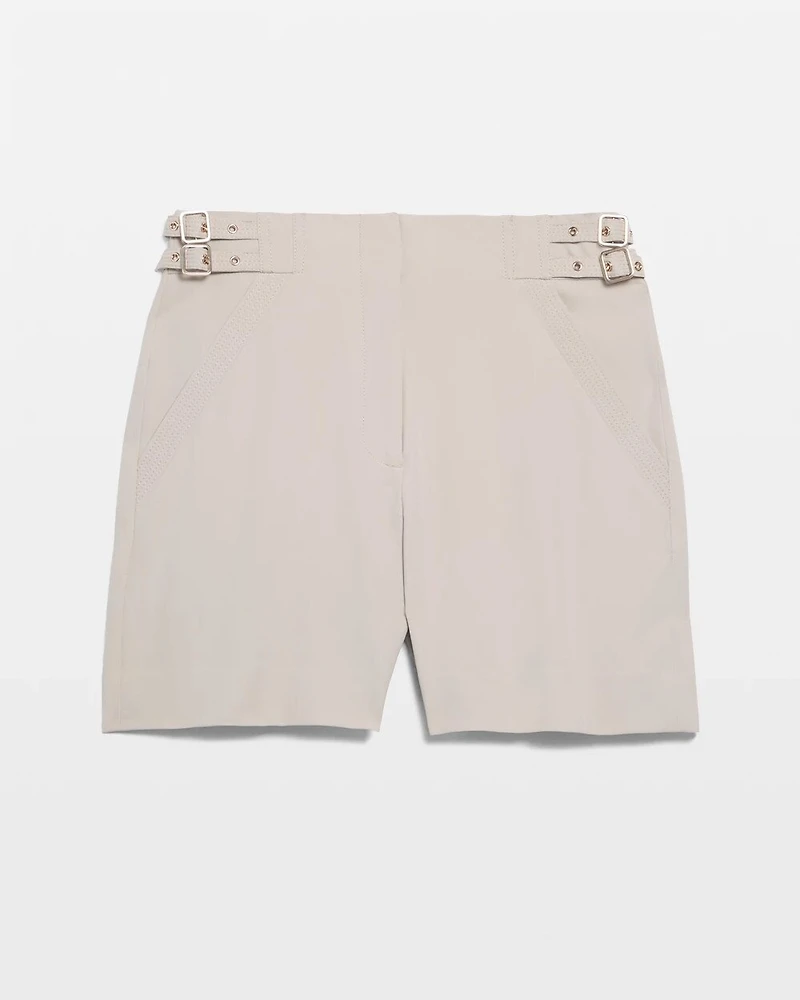 Extra High-Rise 5-Inch Buckle-Waist Shorts