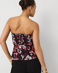 Tie-Waist Cotton Bustier
