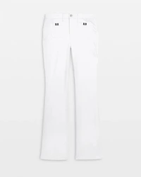 High-Rise Turnlock Skinny Flare Jeans