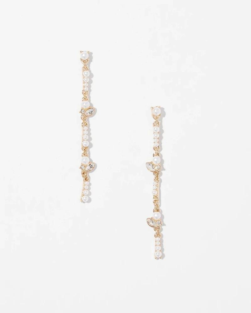 Mixed Media Linear Earrings