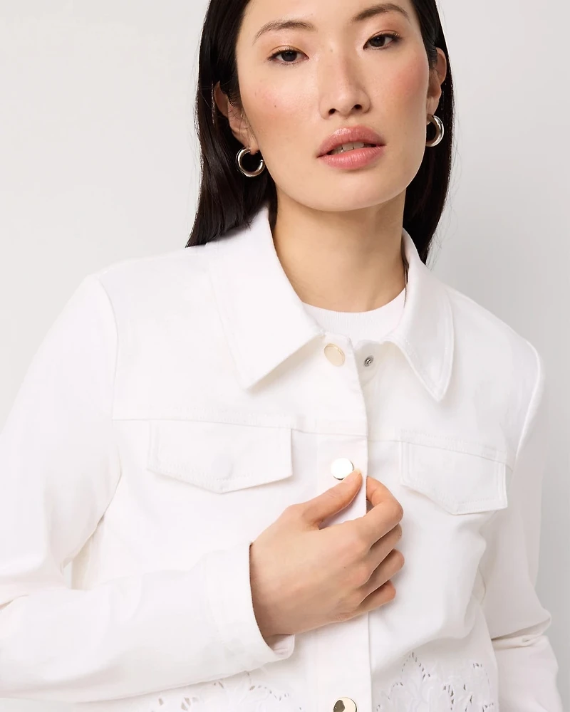 Cutwork Denim Jacket