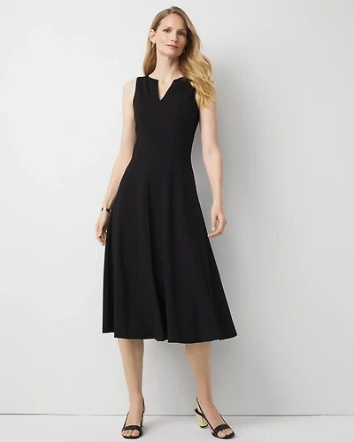 Petite Ponte Midi Dress