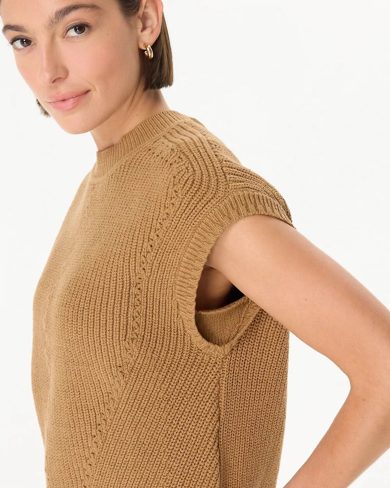 Mock Neck Sweater Vest