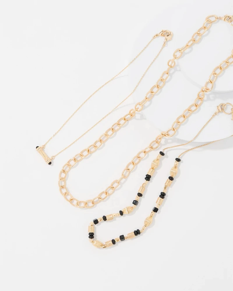 Black Cap Convertible Necklace