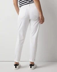 Mid-Rise Double Pocket Girlfriend Jean