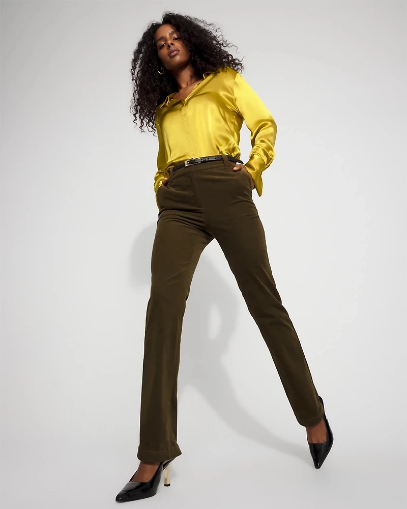 High-Rise Riley Corduroy Trouser