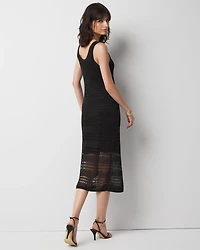 Crocheted Lurex Tank Dress