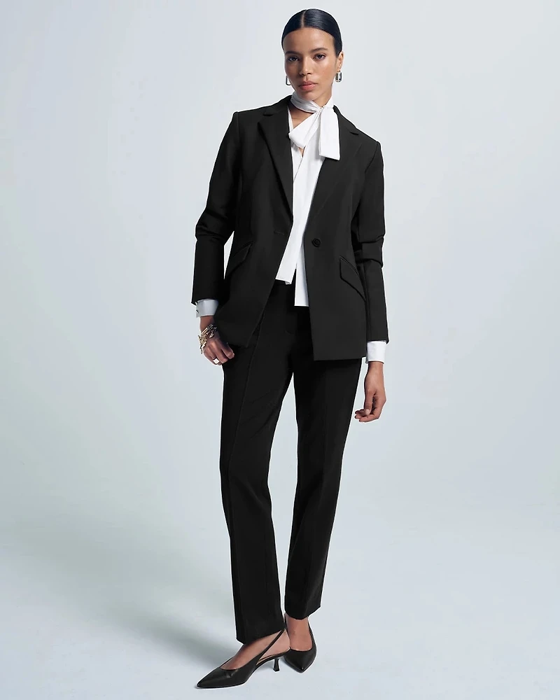 WHBM® Luxe Stretch One-Button Blazer