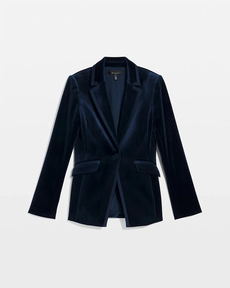 WHBM® One-Button Velvet Blazer