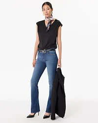 V-neck Crepe Shell