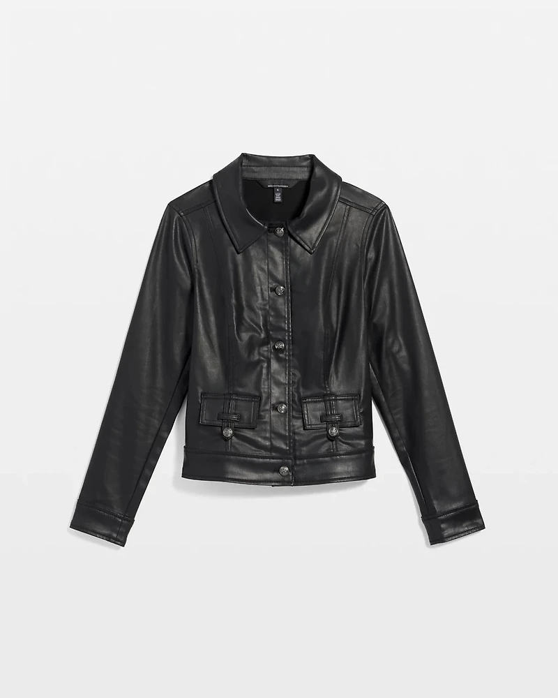 Coated Trucker Jacket