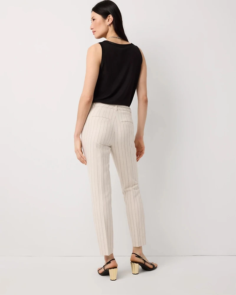 Pinstripe Elle Slim Ankle Pant