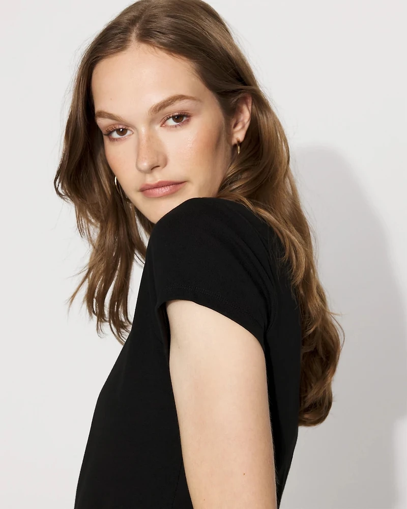 WHBM FORME™ All Ways Stretch Wide Scoop Neck Tee