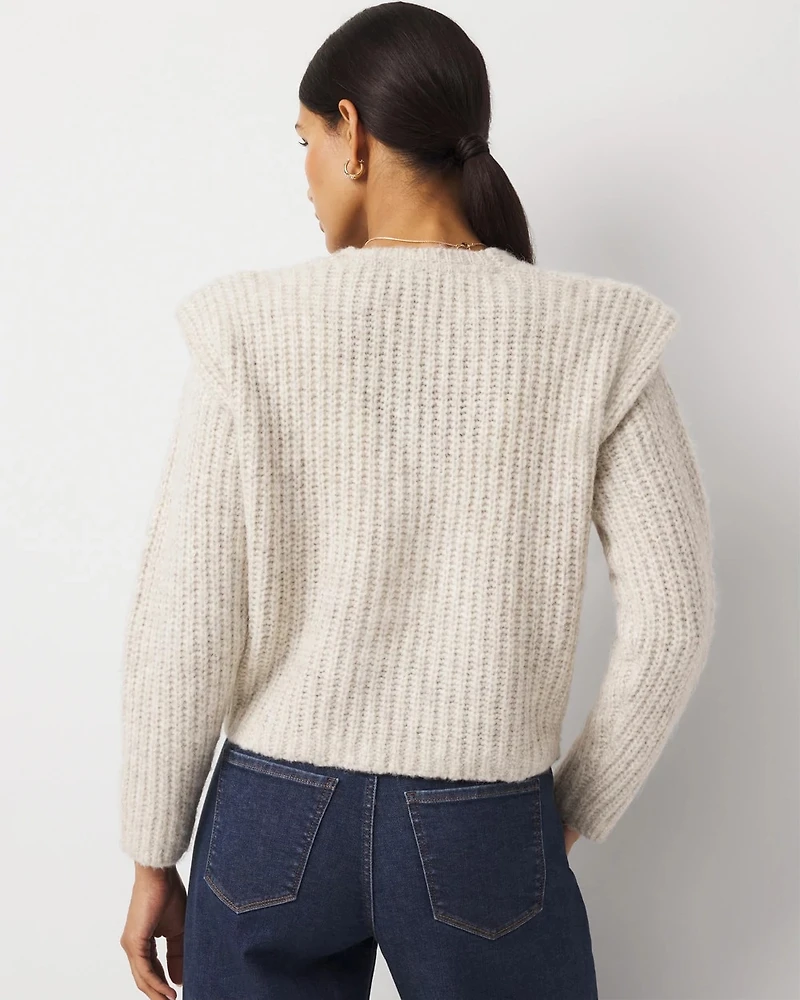 Petite Front Twist Sweater