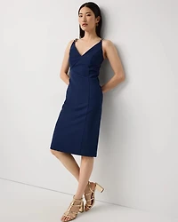 Chain Detail Crepe Dress