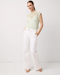 Extra High Rise Wide Leg Utility Jean