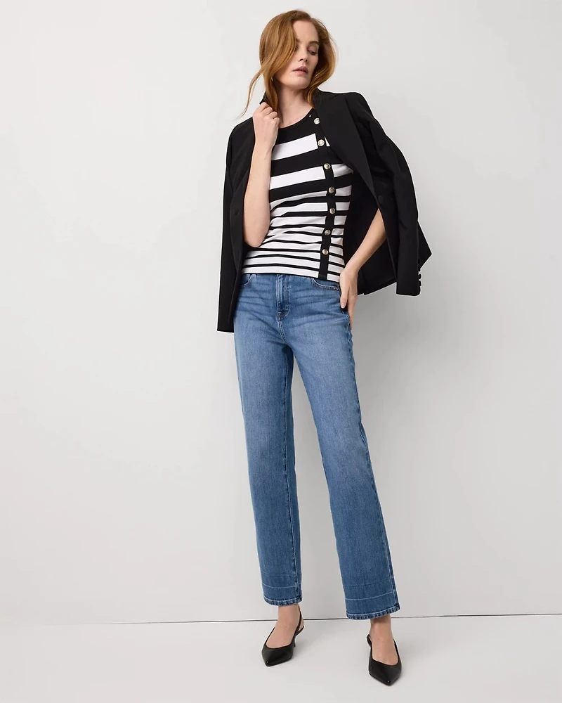 WHBM FORME™ Stripe Ribbed Tank