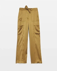 Curvy Belted Utility Wide Leg Trouser