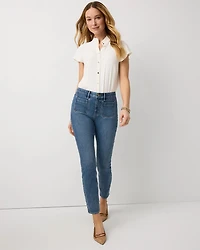Petite Patch Pocket Skinny Ankle Jean