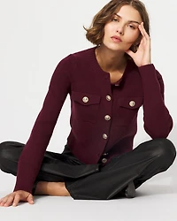 Button-Front Cardigan