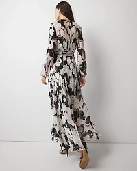 Petite Abstract Floral Maxi Dress