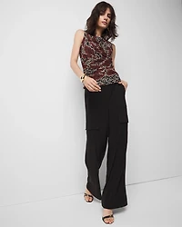 Ruched Mesh Tank