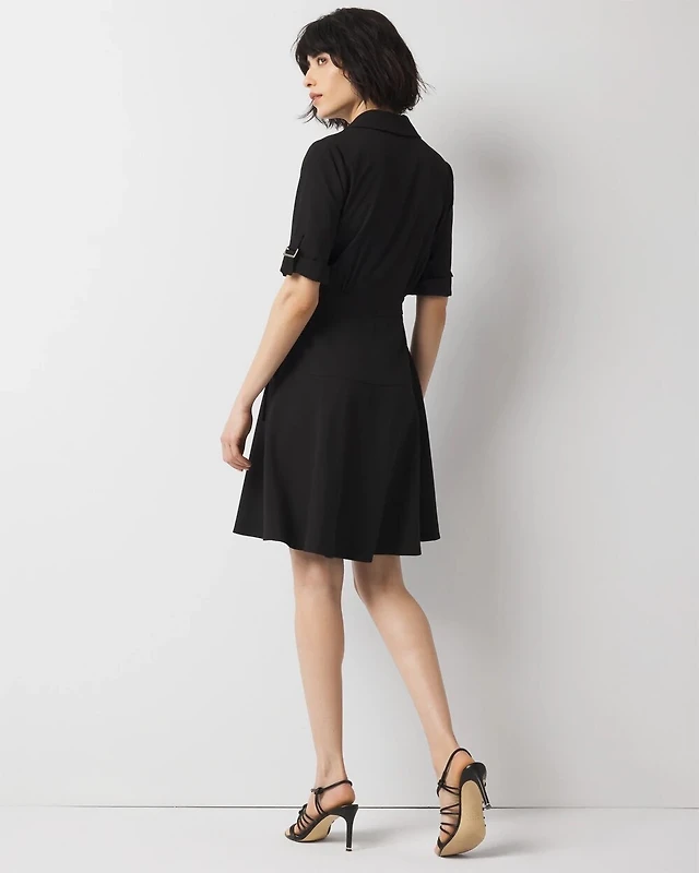 White House Black Market Crepe Shirt Dress | Arden Fair