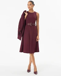 Crew Neck Sleeveless Dress