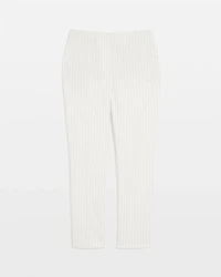High-Rise Straight Pinstripe Pant