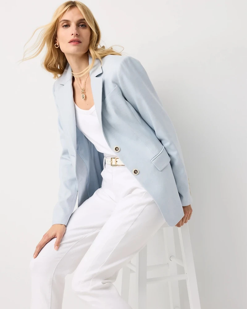 Petite Crosshatch Blazer