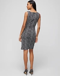 Sleeveless Matte Jersey Shirred Dress