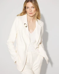 Petite Double-Pocket Belted Blazer