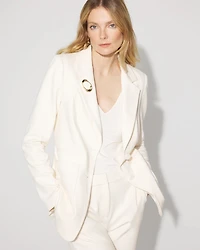 Double-Pocket Belted Blazer