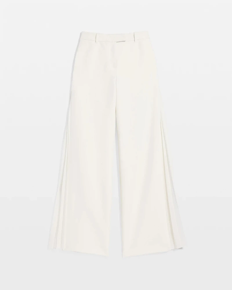 Chiffon Inset Ultra Wide Leg Pant