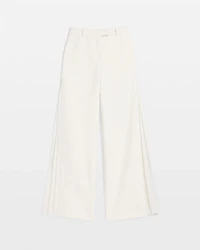 Chiffon Inset Ultra Wide Leg Pant