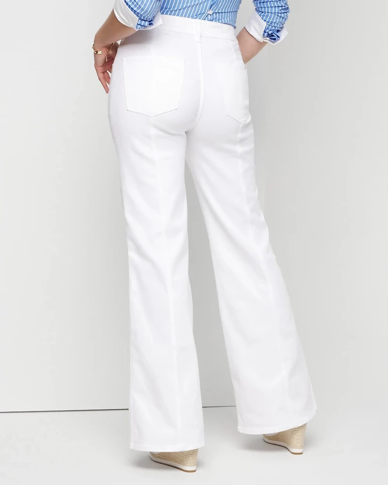 High-Rise Double Pocket Wide-Leg Jean
