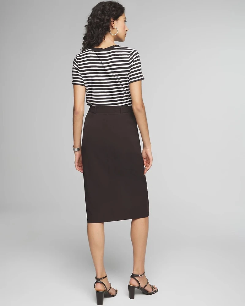 Petite Cargo Pocket Midi Skirt