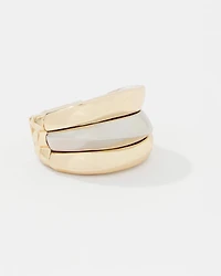 Sculptural Wave Stretch Ring