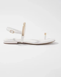 Gold Hardware Flat Sandal